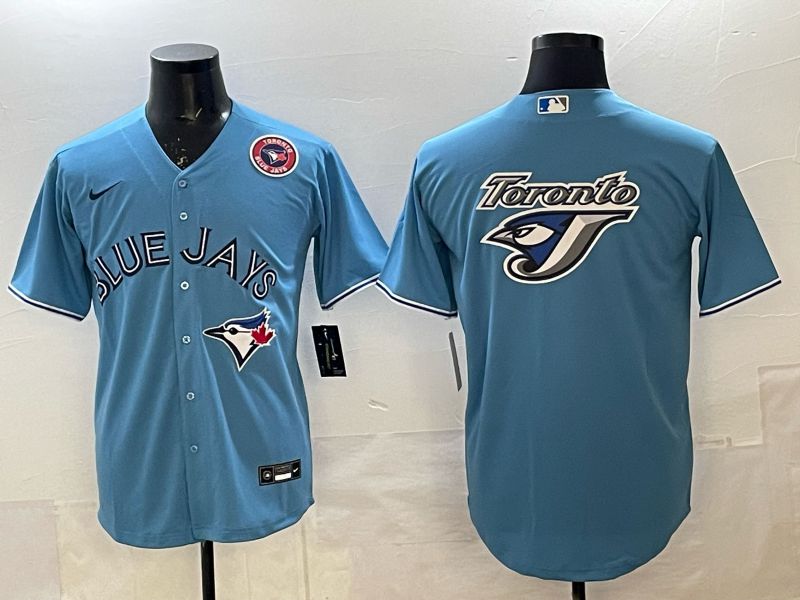 Men 2025 Toronto Blue Jays Blank Light Blue Game Nike MLB Jersey style 015->toronto blue jays->MLB Jersey